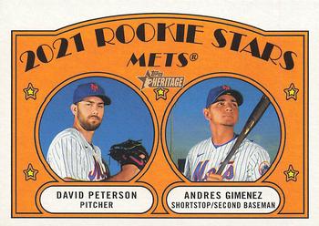 Mets 2021 Rookie Stars (David Peterson / Andres Gimenez) RS, RC