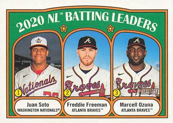 2020 NL Batting Leaders (Juan Soto / Freddie Freeman / Marcell Ozuna)