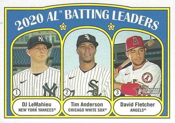 2020 AL Batting Leaders (DJ LeMahieu / Tim Anderson / David Fletcher)