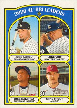2020 AL RBI Leaders (Jose Abreu / Luke Voit / Jose Ramirez / Mike Trout)