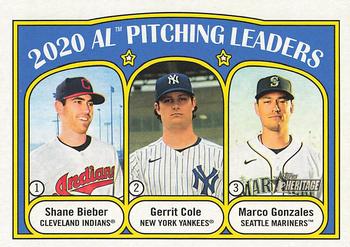2020 AL Pitching Leaders (Shane Bieber / Gerrit Cole / Marco Gonzales) LL