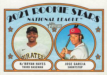 National League 2021 Rookie Stars (Ke'Bryan Hayes / Jose Garcia) RS, RC