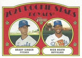 Royals 2021 Rookie Stars (Brady Singer / Nick Heath) RS, RC