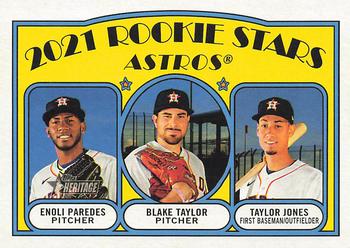 Astros 2021 Rookie Stars (Enoli Paredes / Blake Taylor / Taylor Jones) RS, RC