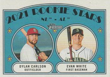 NL/AL 2021 Rookie Stars (Dylan Carlson / Evan White) RS, RC