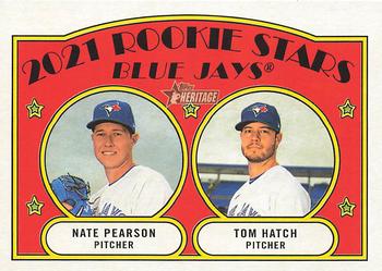 Blue Jays 2021 Rookie Stars (Nate Pearson / Tom Hatch) RS, RC
