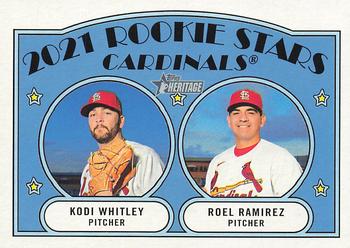 Cardinals 2021 Rookie Stars (Kodi Whitley / Roel Ramirez) RS, RC