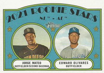 NL/AL 2021 Rookie Stars (Jorge Mateo / Edward Olivares) RS, RC
