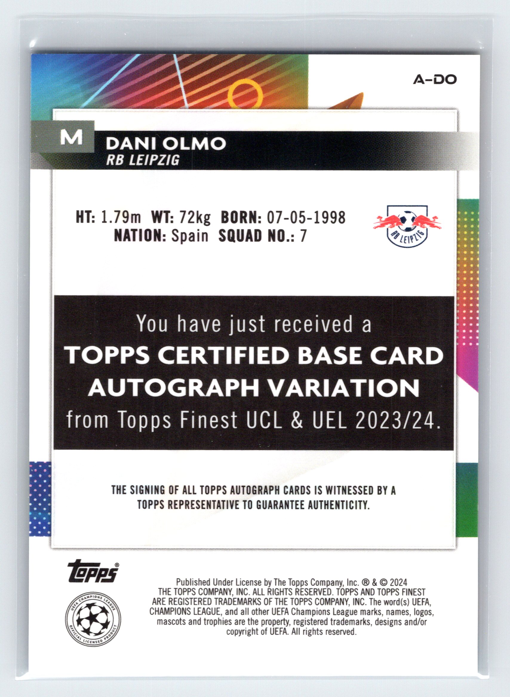 Card back
