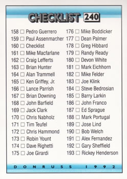 Checklist: 158-237