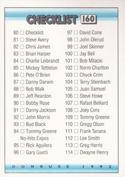 Checklist: 80-157
