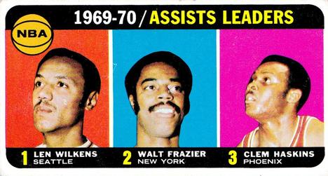 1969-70 Assists Leaders (Len Wilkens / Walt Frazier / Clem Haskins)