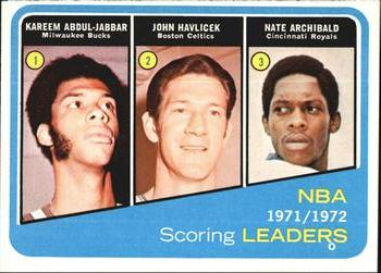 1971-72 NBA Scoring Leaders (Kareem Abdul-Jabbar / John Havlicek / Nate Archibald)