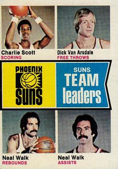 Phoenix Suns Team Leaders (Charlie Scott / Dick Van Arsdale / Neal Walk)