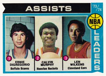 NBA '73-74 Assist Leaders (Ernie DiGregorio / Calvin Murphy / Len Wilkens)