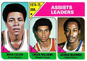 ABA Assists Leaders (Mack Calvin / Chuck Williams / George McGinnis)