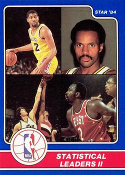 Magic Johnson / Rickey Green / Mark Eaton / Moses Malone Statistical Leaders 2
