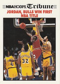 Jordan, Bulls Win First NBA Title TRIB,