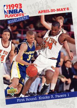 First Round: Knicks 3, Pacers 1
