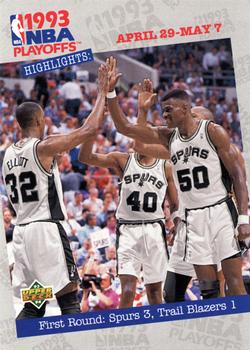 First Round: Spurs 3, Trail Blazers 1