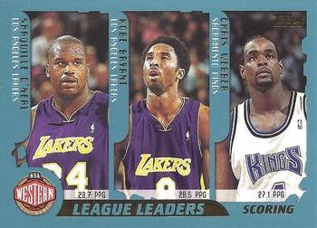 Scoring Leaders (Shaquille O'Neal / Kobe Bryant / Chris Webber / Allen Iverson / Jerry Stackhouse / Vince Carter)