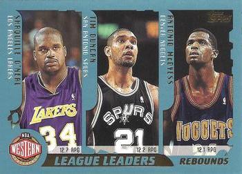 Rebounds Leaders (Shaquille O'Neal / Tim Duncan / Antonio McDyess / Dikembe Mutombo / Ben Wallace / Antonio Davis)