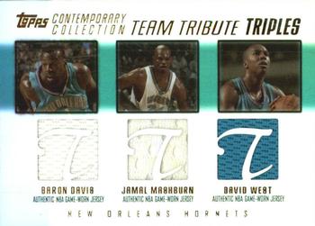 Baron Davis / Jamal Mashburn / David West MEM, SN250