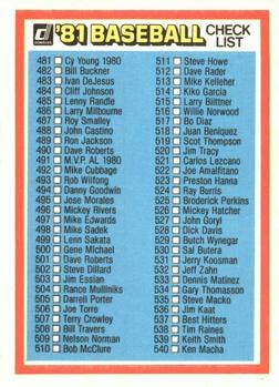 Checklist: 481-600