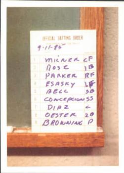 Line-up card
