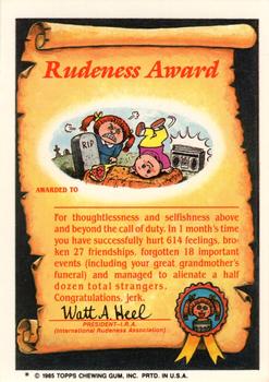 Card back