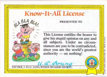 Card back