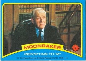 Reporting to "M" 
