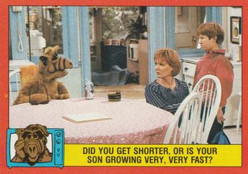 Did you get shorter, or is your son growing very, very fast?