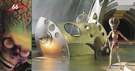 A miniature Martian stands ...