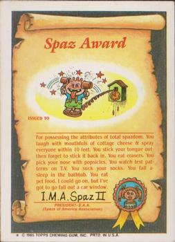 Card back