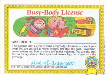 Card back