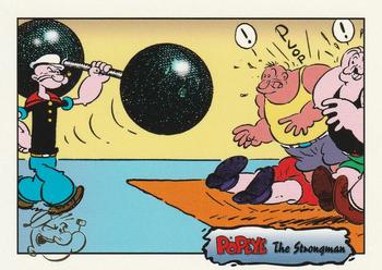 In this 1935 Segar Sunday funny page… The Strongman