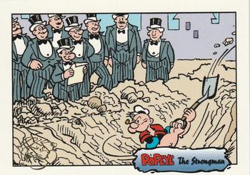 Veteran cartoonist Hy Eisman took over the "Popeye" Sunday The Strongman