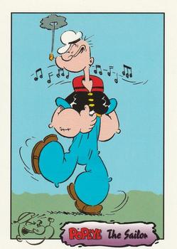 Popeye is probably dancing his sailor's jig… The Sailor