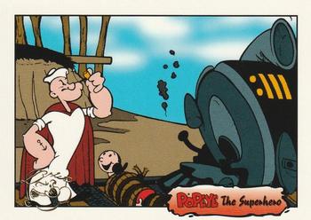 At the conclusion of his first animated appearance… The Superhero