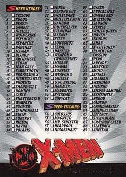 94 Fleer Ultra X-Men Checklist
