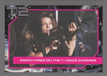 Sarah Fires On the T-1000's Chopper 