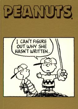I can't figure out why she hasn't written ..