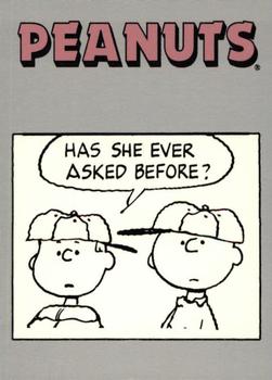 Has she ever asked before?