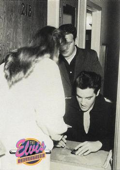 Elvis always made time for his legions of fans...