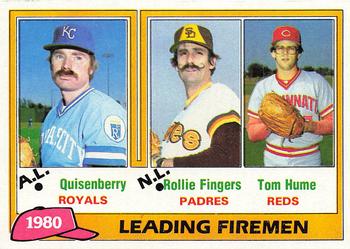 1980 Leading Firemen (Dan Quisenberry / Rollie Fingers / Tom Hume)