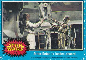 Artoo-Detoo is loaded aboard 