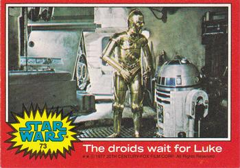 The droids wait for Luke