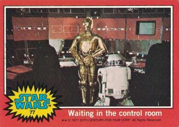Waiting in the control room
