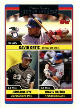 2006 AL Home Run Leaders (David Ortiz / Jermaine Dye / Travis Hafner)